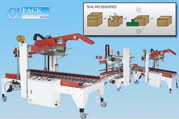 自动上下折叠纸箱封口机