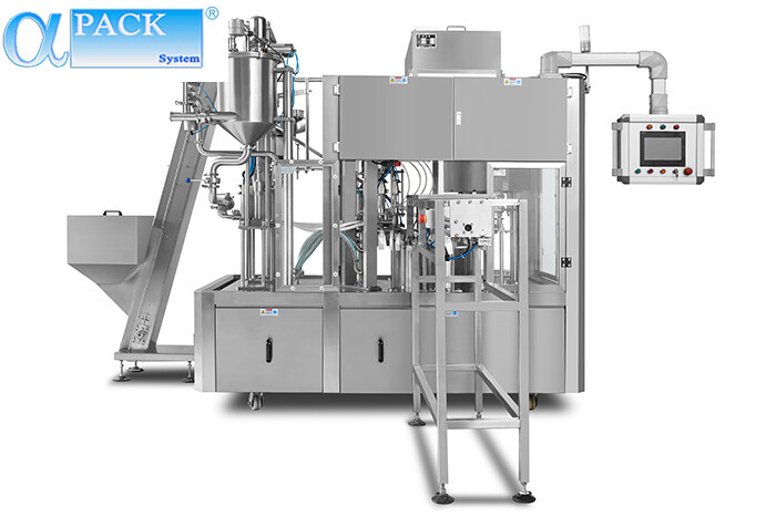 全自动壶嘴袋充填锁盖机
